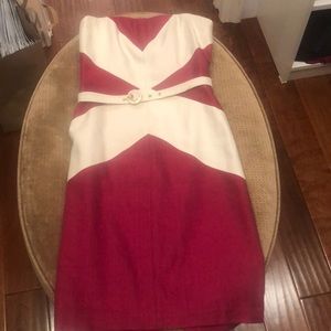 Tracy Reese strapless linen dress